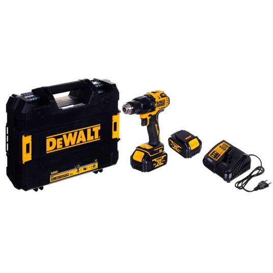 DEWALT DCD709M2T akkuporakone 2x 18V 4Ah TSTAK musta, keltainen