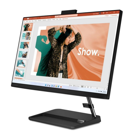 Lenovo IdeaCentre AIO 3 24IAP7 i5-12450H 23,8" FHD IPS 250nits AG 16GB DDR4 3200 SSD1TB Intel UHD Graphics Win11 Musta