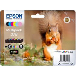 Epson 378 -mustekasettipakkaus, 6 väriä