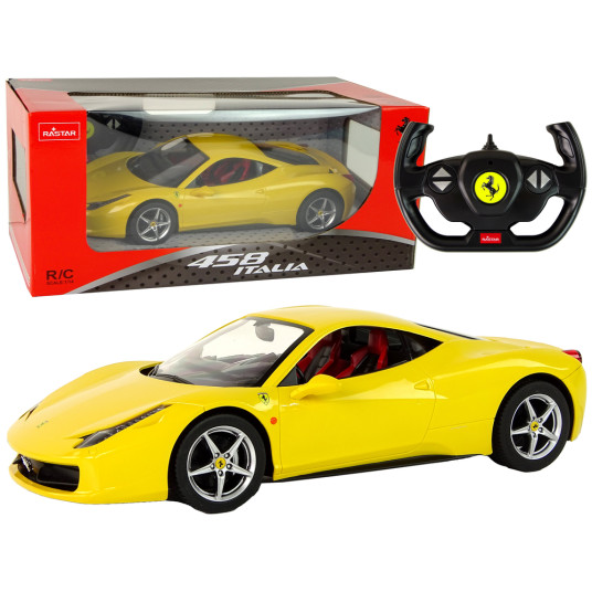 RC-auto Ferrari Italia, 1:14, keltainen