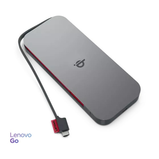 Lenovo GO Lithium-polymeeri (LiPo) 10000 mAh Langaton lataus Harmaa