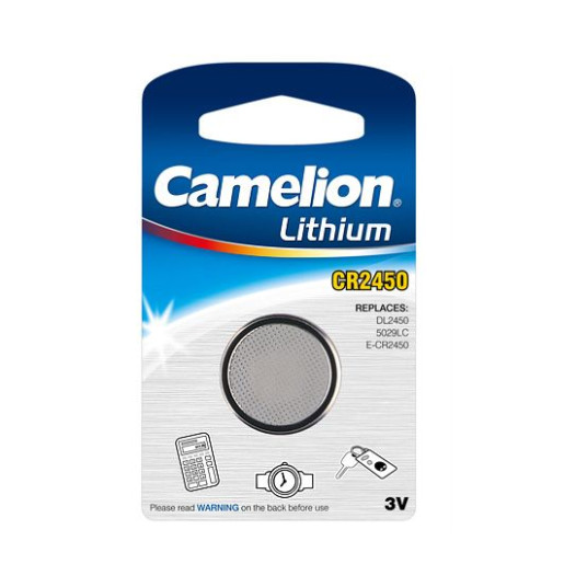 Camelion CR2450-BP1 CR2450, litium, 1 kpl