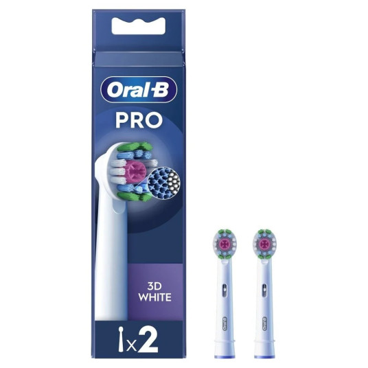 Oral-B Pro 3D White, Hammasharjan kärjet, 2 kpl.