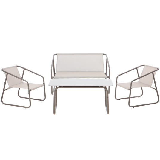Ulkokalusteet - (pöytä - 2 tuolia - sohva)
