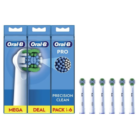 Oral-B Precision Clean Pro, hammasharjan kärjet, 6 kpl.