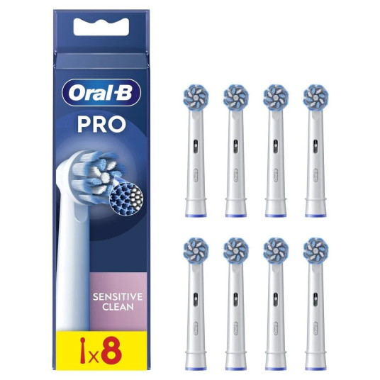Oral-B EB60-8 Sensitive Clean Pro, hammasharjan kärjet, 8 kpl.