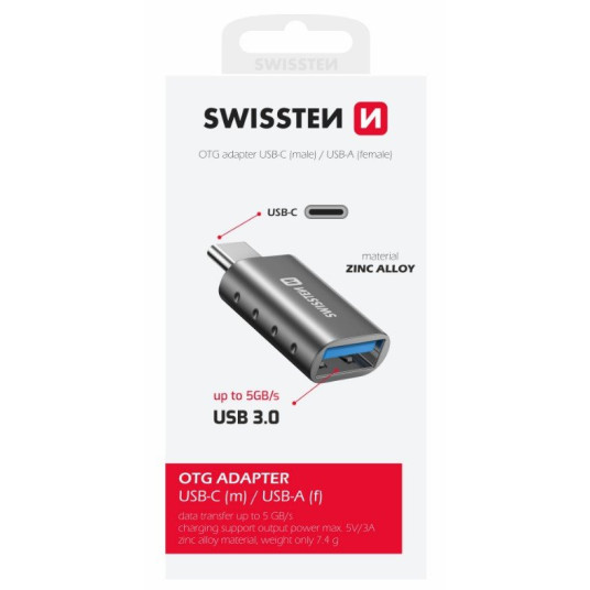 Swissten OTG Adapter USB-C - USB 3.0 -liitäntä