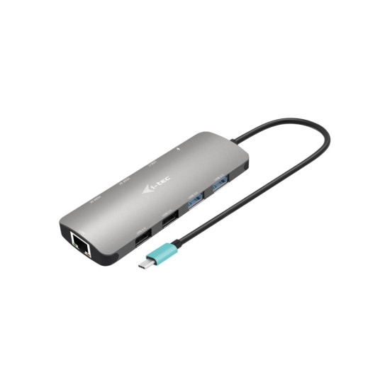 USB-C METAL NANO 2X HDMI/DOCK STATION + PD 100W