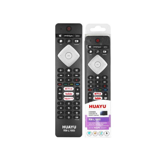 Lamex LXP1660 TV kaukosäädin Philips RM-L1660 Smart / Netflix / Youtube / Rakuten / Ambilight