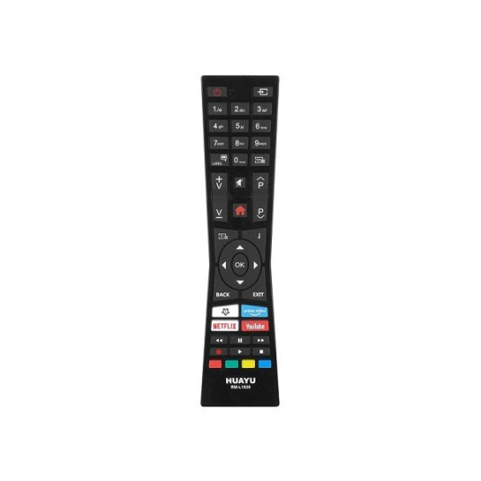 Lamex LXP1636 TV:n kaukosäädin TV LCD VESTEL / HYUNDAI / TELEFUNKEN RM-L1636 NETFLIX / YOUTUBE PRIME VIDEO