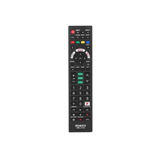 Lamex LXP1720 television kaukosäädin TV LCD Panasonic RM-L1720 NETFLIX / YOUTUBE / RAKUTEN / PRIME VIDEO