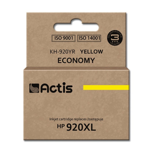 Actis KH-920YR muste (HP 920XL CD974AE sijaan; standardi; 12 ml; keltainen)