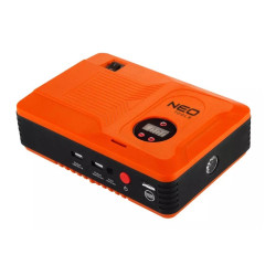 Neo Tools "Jumpstarter", 14Ah tehopankki, 3,5 bar kompressori, taskulamppu