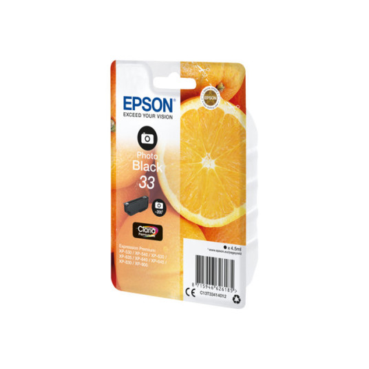 EPSON ORANGE 33 PHOTO BLACK SINGLE