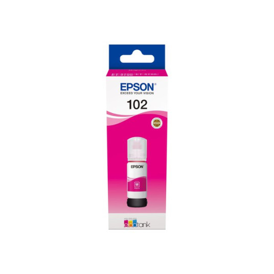 Epson 102 EcoTank -mustepullo, magenta