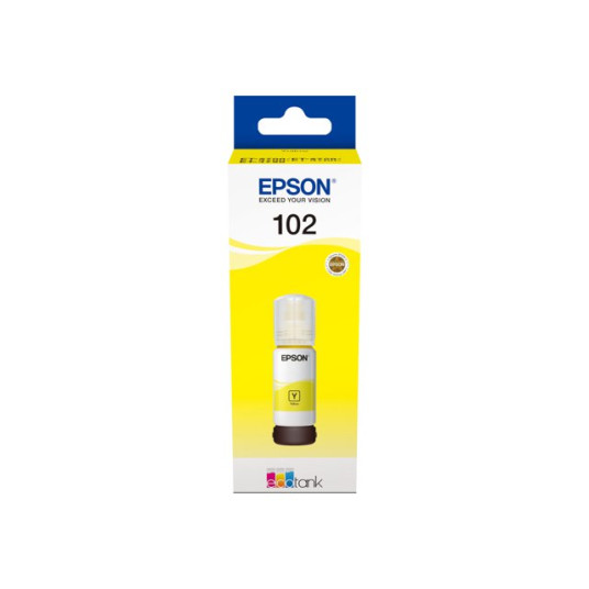 Epson 102 EcoTank -mustepullo, keltainen