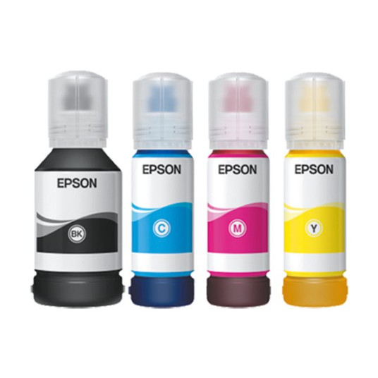 Epson 113 EcoTank -mustepullo, syaani