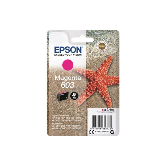 EPSON STARFISH SINGLEPACK MAGENTA 603 MUSTE