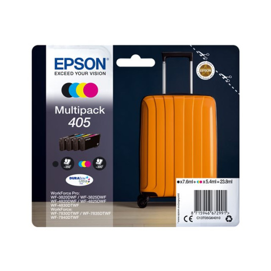 Epson 405 -mustekasettipakkaus, 4 väriä