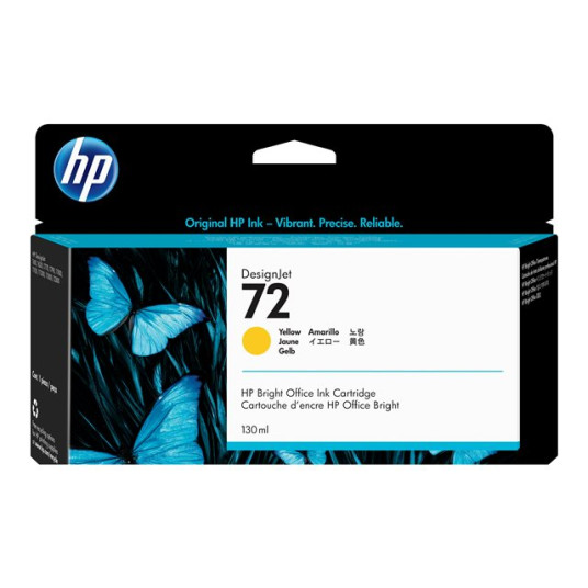 HP 72 muste keltainen Vivera 130ml
