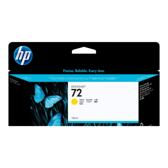 HP 72 muste keltainen Vivera 130ml