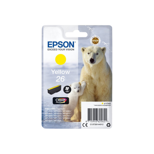 EPSON 26 mustepatruuna keltainen