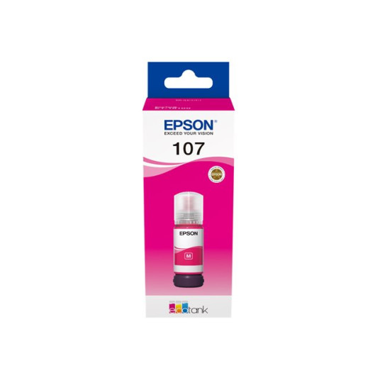 Epson 107 EcoTank -mustepullo, magenta