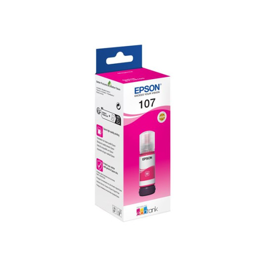 Epson 107 EcoTank -mustepullo, magenta