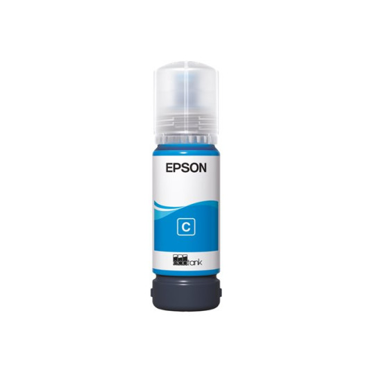 Epson 107 EcoTank -mustepullo, syaani