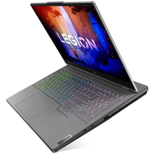 Kannettava tietokone Lenovo Legion 5 39,6 cm (15,6 colio) „Full HD“ AMD Ryzen™ 5 6600H 16 GB DDR5-SDRAM 512 GB SSD NVIDIA GeForce RTX 3050 Wi-Fi 6E (802.11ax) Windows 11 Home grey