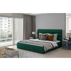 Sänky sänkylaatikolla Caramel Kronos 19, 160x200, vihreä väri