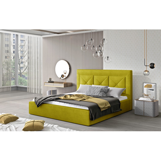 Cloe Omega 68 sänky, 200x200, keltainen väri