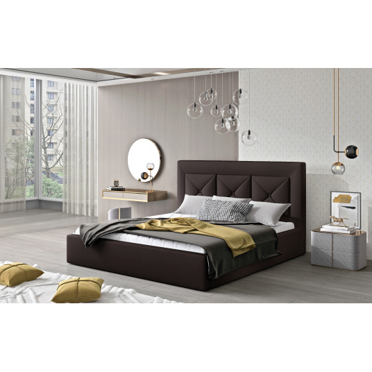 Cloe Soft 66 sänky, 200x200, ruskea väri