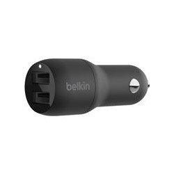 BELKIN Dual USB-A autolaturi 12W X2 BLK