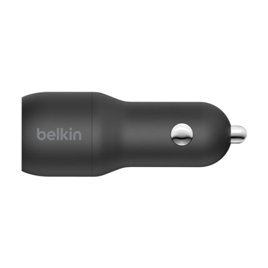 BELKIN Dual USB-A CarCh 1M PVC A-LTG 24W