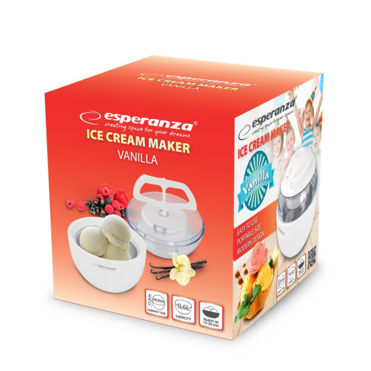 Jäätelökone VANILLA valkoinen