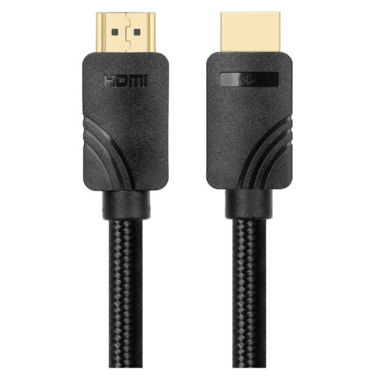 HDMI Premium Cable v 2.1 2m musta, luotu pelaajille