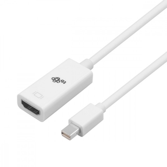 Adapteri Mini Displayport M - HDMI F valkoinen