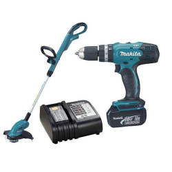 Makita DLX2114S ruohonleikkuri ja spinner setti