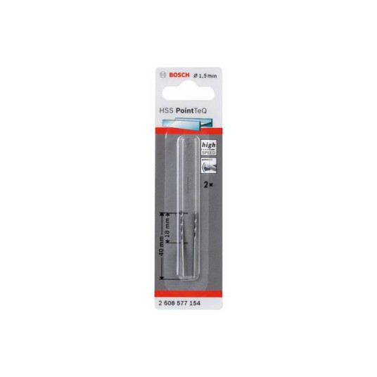 Metallipora Bosch Pointteq, 1,5x40 mm, 2 kpl