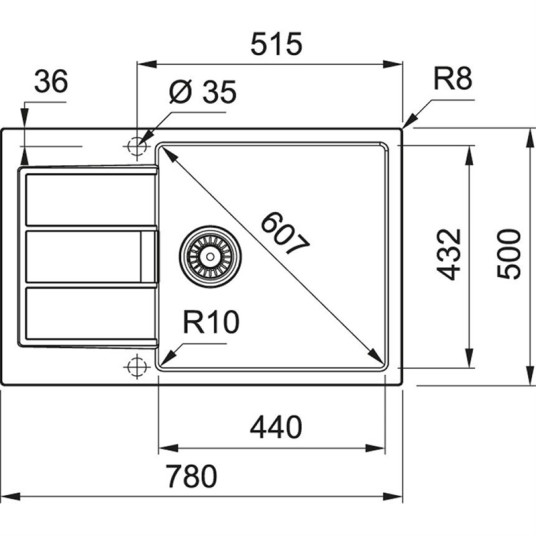 Pyykinpesukone Franke Sirius 2.0 S2D 611-78 XL 143.0590.228 MUSTA