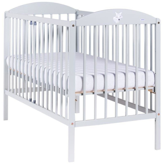 Vauvan sänky 124x65x92 cm, vaaleanharmaa