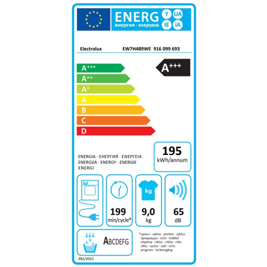 Kuivain ELECTROLUX EW7H489WE