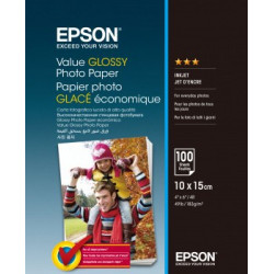 EPSON Value Glossy Photo Paper -valokuvapaperi, 10 x 15 cm, 100 arkkia