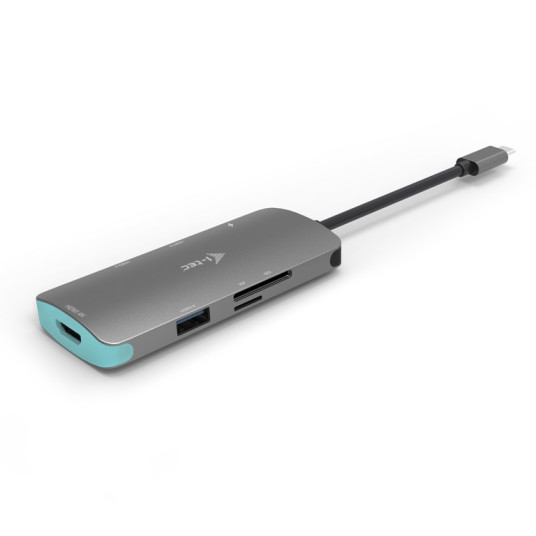 USB-C Metal Nano -telakointiasema 1 x HDMI 4K Ultra HD 3840 x 2016 @ 30 Hz 1 x SD-lukija 1 x micro SD -kortinlukija 3 x USB 3.0 1 x USB-C Power D
