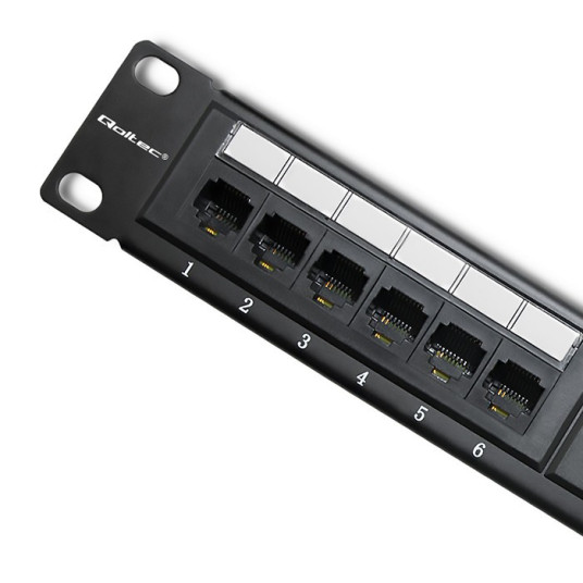 Patch panel RACK 24 porttia, cat.6 UTP