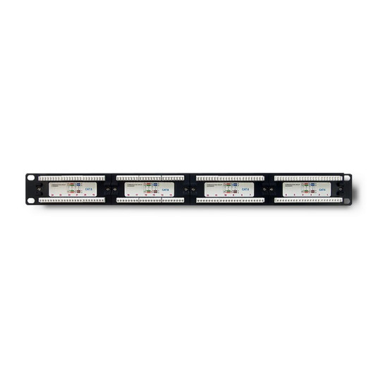 Patch panel RACK 24 porttia, cat.6 UTP