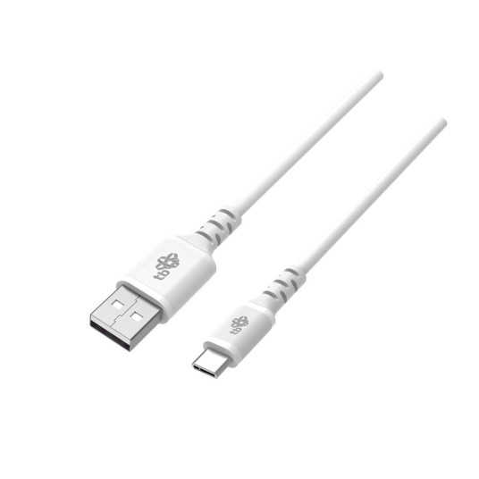 Kaapeli USB-USB C 2m silikoni valkoinen Pikalataus