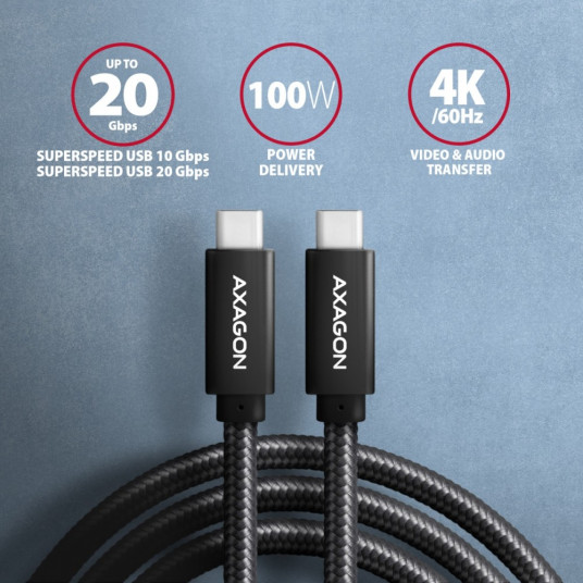 AXAGON BUCM32-CM10AB USB-C - USB-C 3.2 Ge