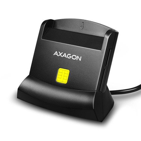 AXAGON CRE-SM2 USB-kortti smart + SD/microSD/SIM